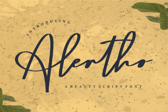 Alertho: The Font That Breathes Life Into Your Handmade Creations