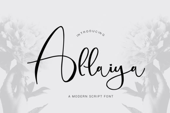 Allaiya: A Script Font for Love, Joy, and Editorial Expression
