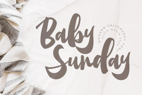 Baby Sunday Font for Handmade Creators