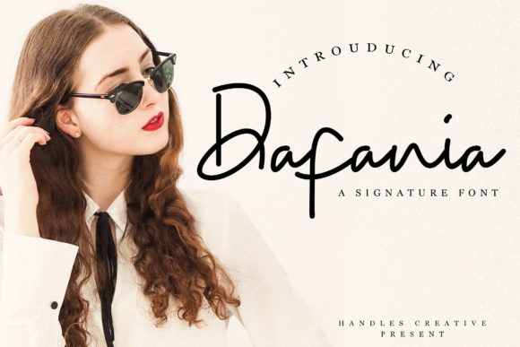 Dafania: A Handwritten Font for Real Design Projects