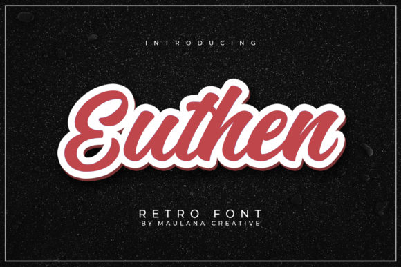 Euthen: A Bold Script Font for Editorial Design