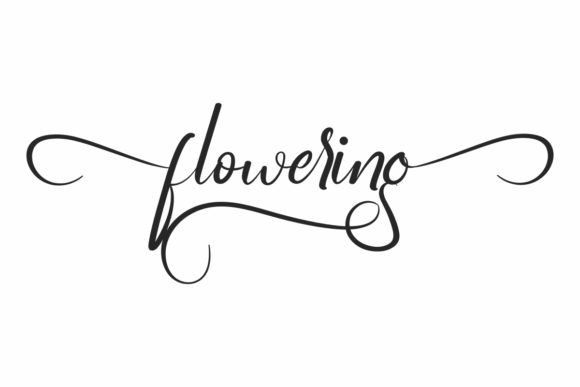 Flowering: The Script Font That Elevates Your Brand