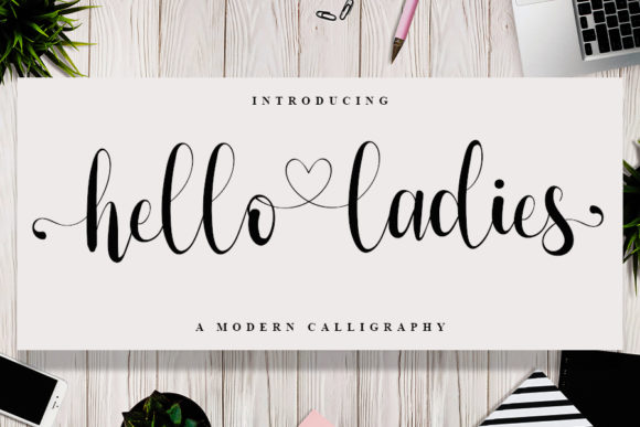 Hello Ladies Font for Handmade Creators