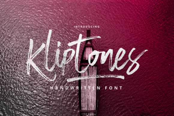 Kliptones: A Handwritten Font for Editorial Expression