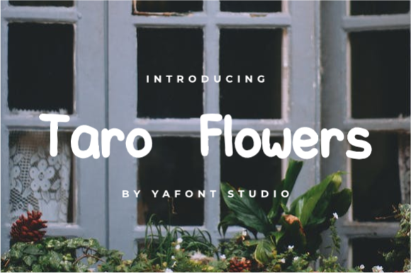Taro Flowers: A Script Font for Dynamic Web Design