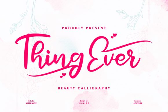 Thing Ever: A Font That Breathes Life into Handmade Creations
