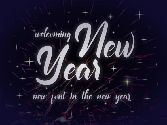 Welcoming New Year: A Script Font for Campaign Creativity