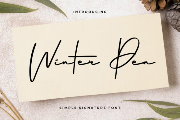 Winter Pen: A Script Font That Adds Elegance to Branding Projects